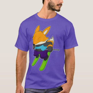 Fox Skier Ski Winter sport T Shirt