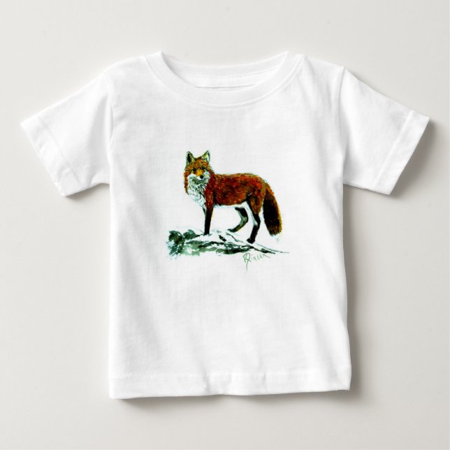 Fox Småbarn Långärmad T Shirt (Framsida)