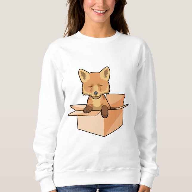 Fox som Baby i rutan T Shirt (Framsida)