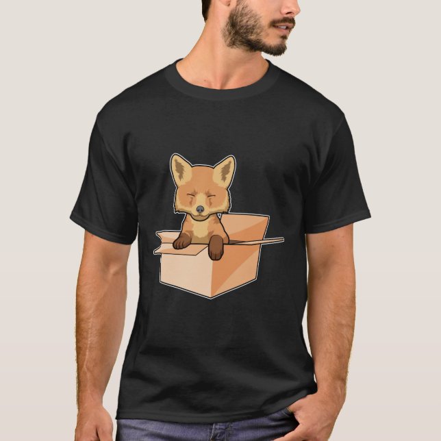 Fox som Baby i rutan T Shirt (Framsida)
