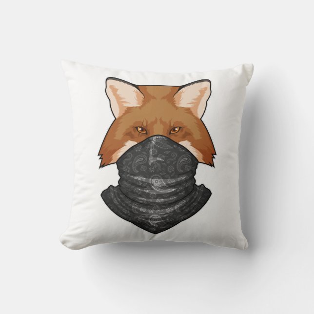 Fox som Bandit med KerChief Kudde (Framsida)