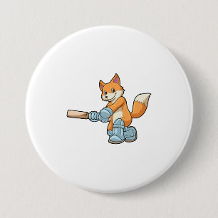 Fox som Batsman med Cricket fladdermus Knapp