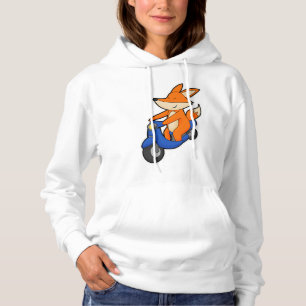 Fox som Biker med Scooter T Shirt