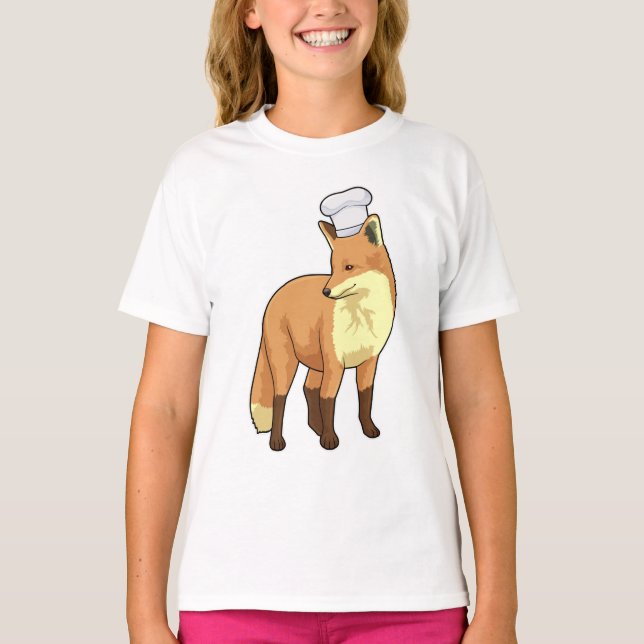 Fox som Cook med Chef hat T Shirt (Framsida)