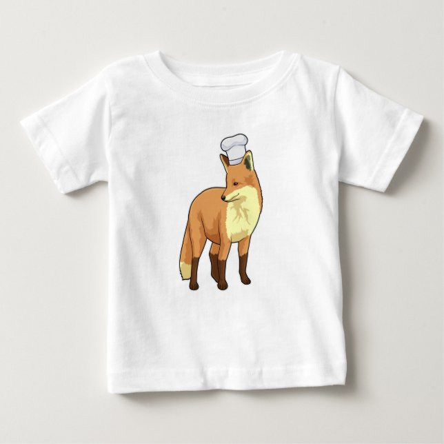 Fox som Cook med Chef hat T Shirt (Framsida)