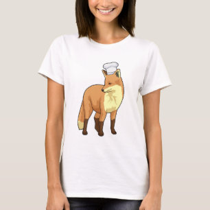 Fox som Cook med Chef hat T Shirt