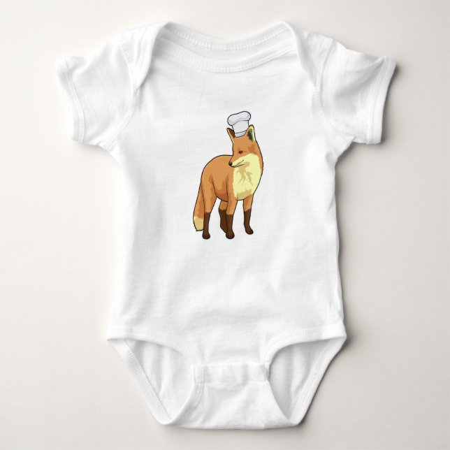 Fox som Cook med Chef hat T Shirt (Framsida)