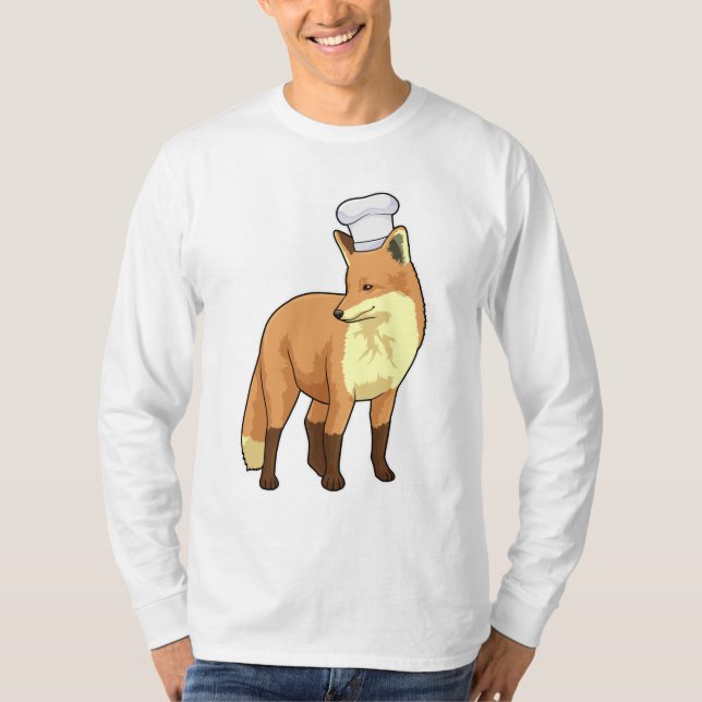 Fox som Cook med Chef hat T Shirt (Framsida)