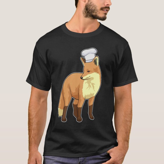 Fox som Cook med Chef hat T Shirt (Framsida)