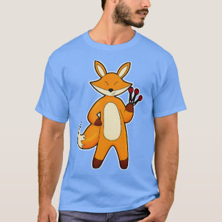 Fox som Dart-spelare med Darts T Shirt