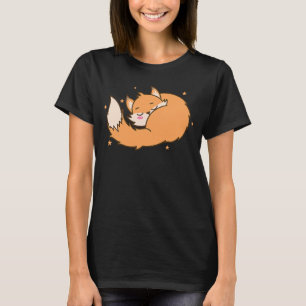 Fox som drömmer om djurnaturen - röd räv t shirt