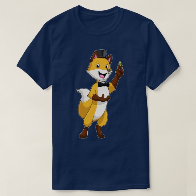 Fox som Groom med Bröllop ring T Shirt (Design framsida)