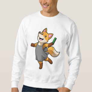 Fox som Hairdresser med saxar Lång Ärmad Tröja