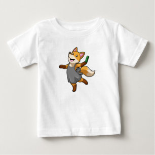 Fox som Hairdresser med saxar T Shirt