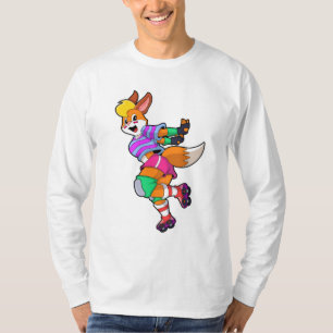 Fox som infogad Skater med infogade skal T Shirt