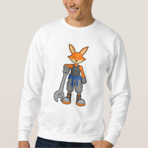 Fox som mekanisk med Spanner Lång Ärmad Tröja