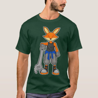 Fox som mekanisk med Spanner T Shirt