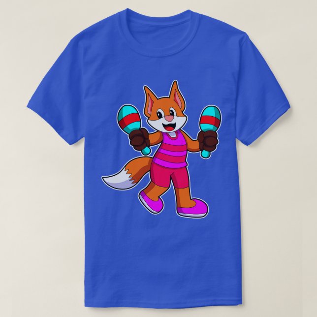 Fox som Singer med mikrofon 1 T Shirt (Design framsida)