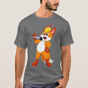Fox som Singer med mikrofon T Shirt