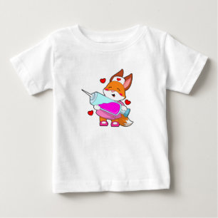Fox som sjuksköterska med spruta t shirt