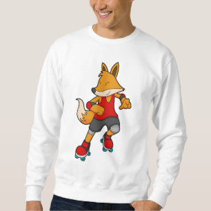 Fox som Skater med rullskridskor Lång Ärmad Tröja