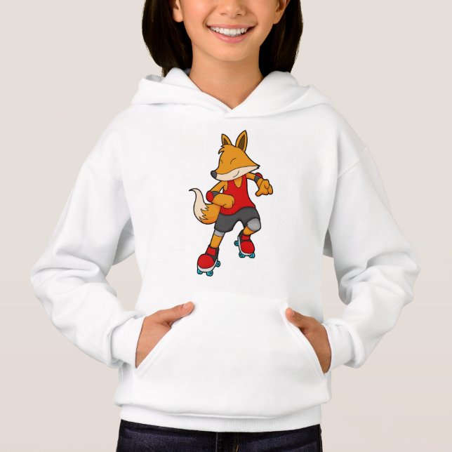 Fox som Skater med rullskridskor T Shirt (Framsida)