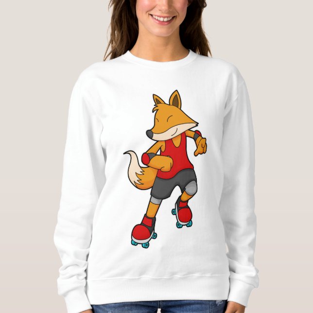 Fox som Skater med rullskridskor T Shirt (Framsida)