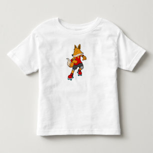 Fox som Skater med rullskridskor T Shirt