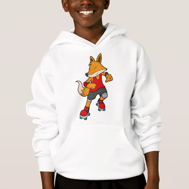 Fox som Skater med rullskridskor T Shirt (Framsida)