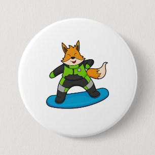 Fox som Snowboarder med snurrbord Knapp