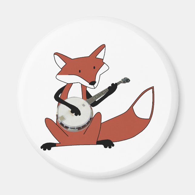 Fox som spelar Banjo Magnet (Framsidan)