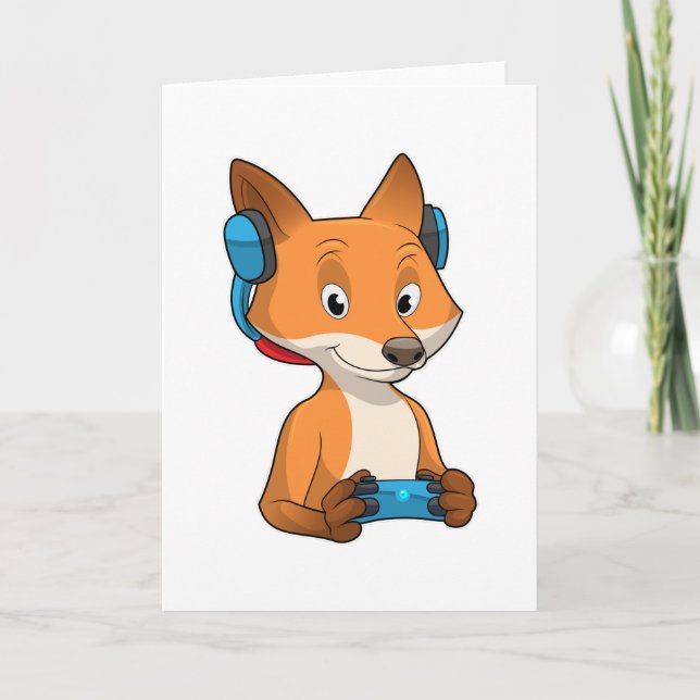Fox som spelare med Joystick Kort (Framsida)