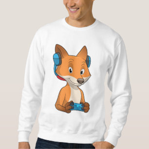 Fox som spelare med Joystick Lång Ärmad Tröja