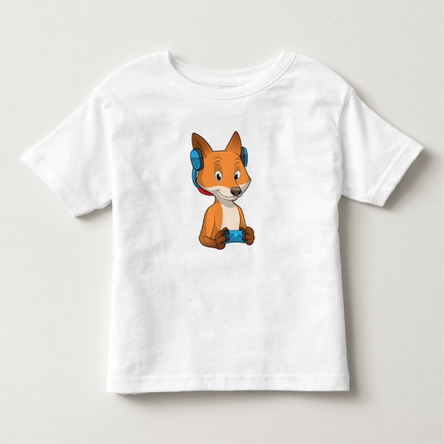 Fox som spelare med Joystick T Shirt (Framsida)