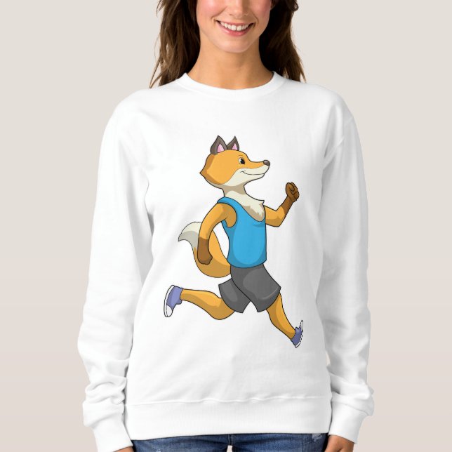 Fox som Springer vid körning T Shirt (Framsida)