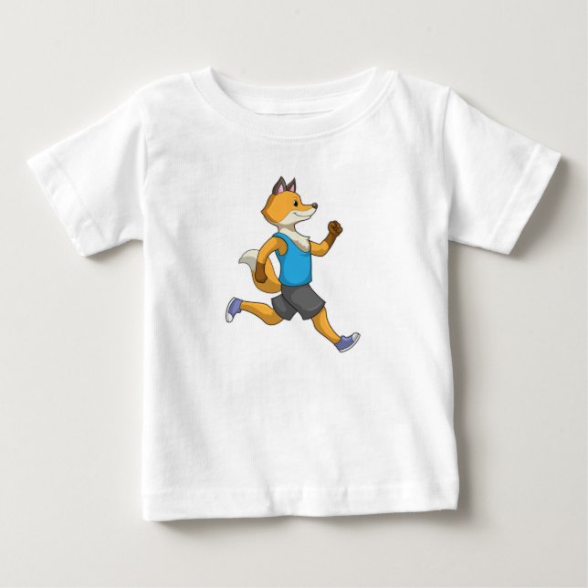 Fox som Springer vid körning T Shirt (Framsida)