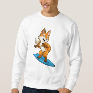 Fox som Surfer med ytskiva Lång Ärmad Tröja