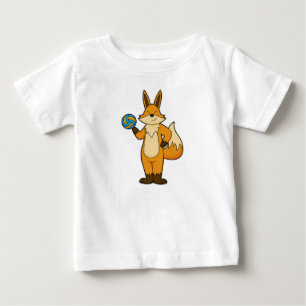 Fox som Volleyball-spelare med Volleyball T Shirt