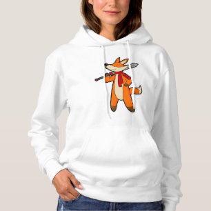 Fox som Warrior med Sword & Scarf T Shirt