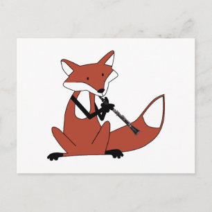 Fox Spela upp Clarinet Vykort