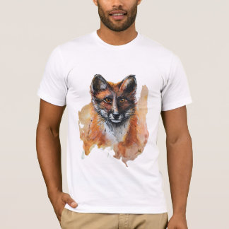 Fox - Spirit Animal, Watercolor Totem Joga Guide T Shirt