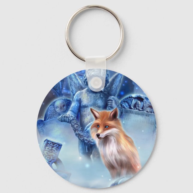 Fox Spirit Keychain Nyckelring (Framsida)