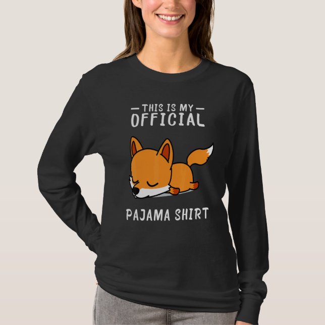Fox Ssov Pajamas Pajama Sleepover T Shirt (Framsida)