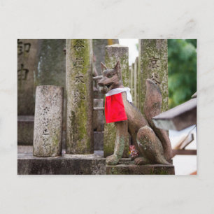 Fox Statue of Fushimi Inari Shrine Vykort
