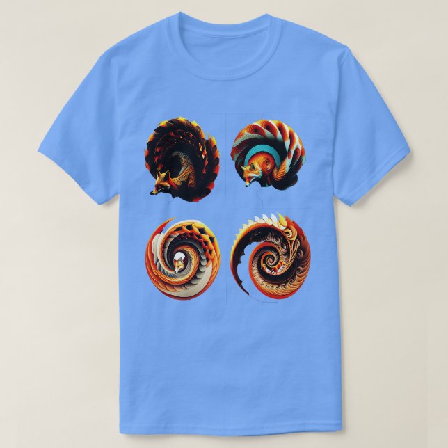 Fox stil Mönster2023 T Shirt (Design framsida)