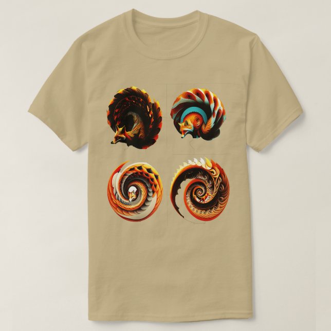 Fox stil Mönster2023 T Shirt (Design framsida)