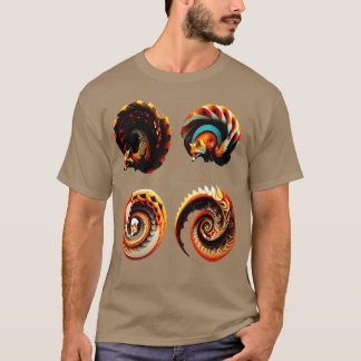 Fox stil Mönster2023 T Shirt
