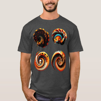 Fox stil Mönster2023 T Shirt