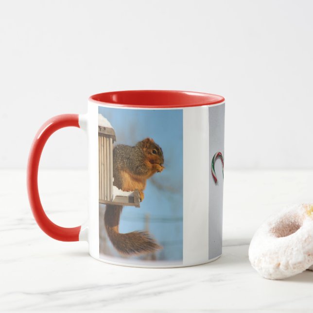 Fox Svan-ekorren Candy cane Mugg (Med munk)