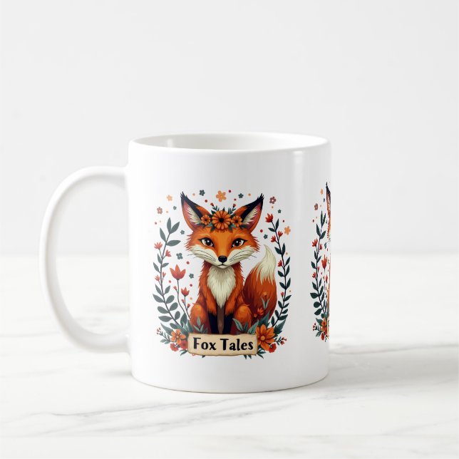 Fox Tales Boho Woodland Animal Kaffemugg (Vänster)